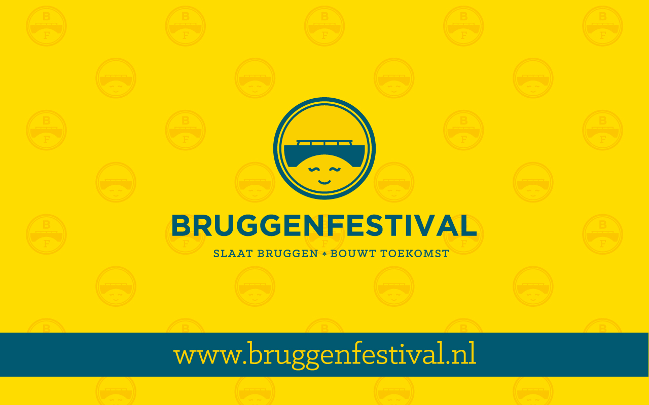 Bruggenfestival - doek bouwhek