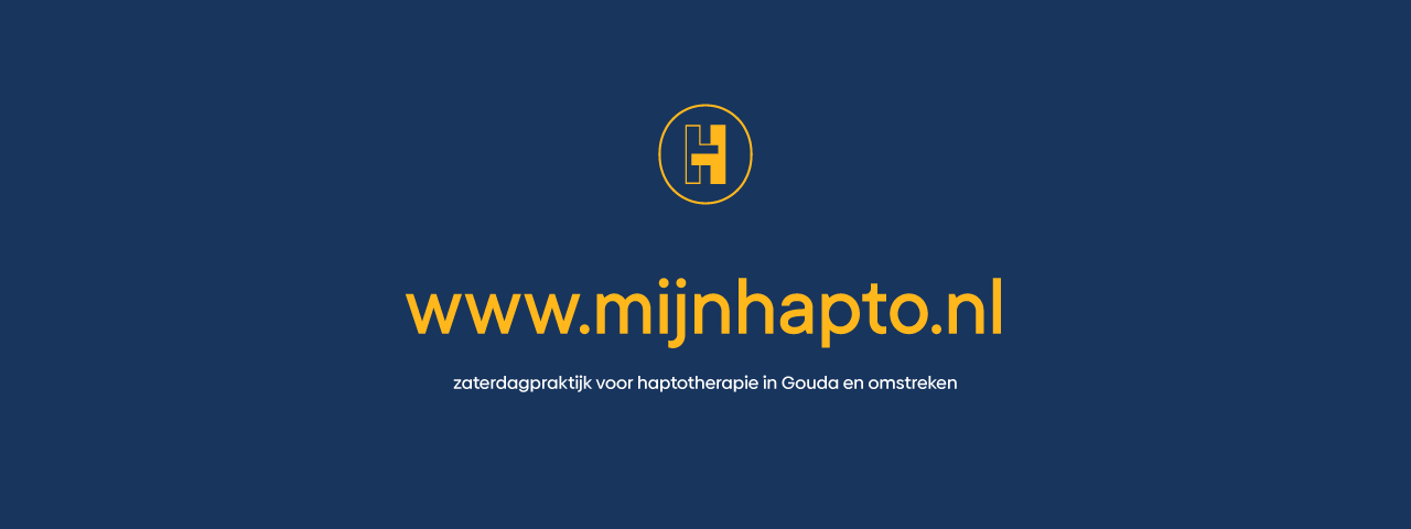 mijnHapto, praktijk voor haptotherapie in Gouda - Logo en luxe visitekaartjes