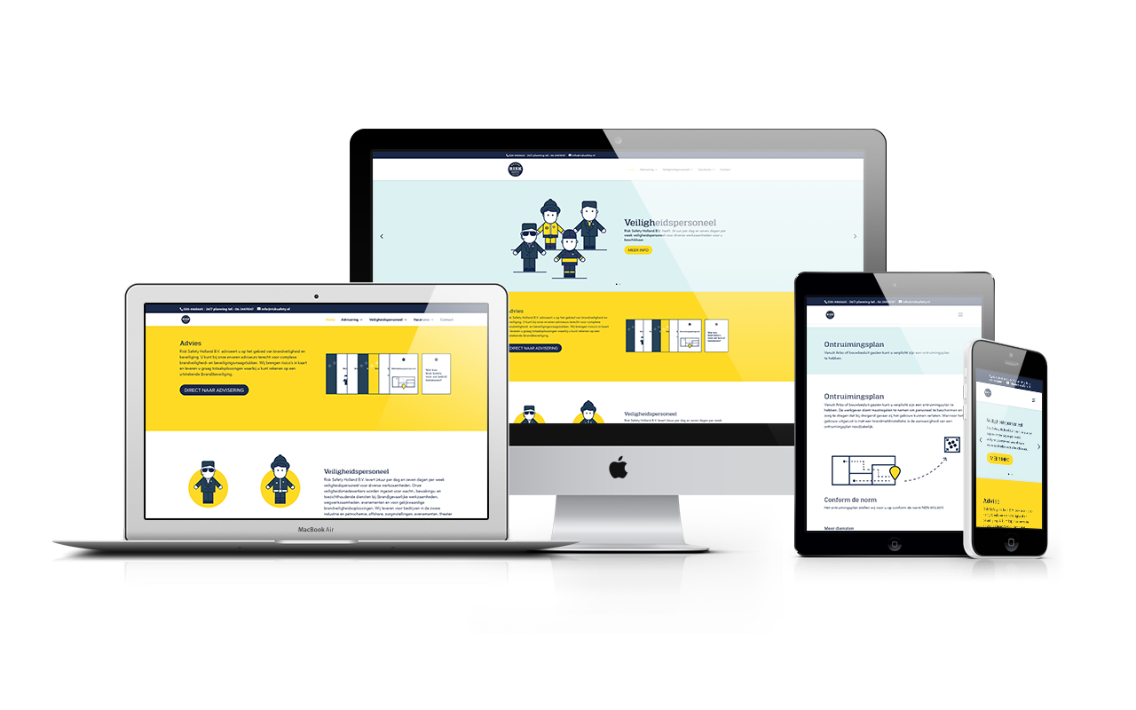 Risk Safety Holland B.V. - responsive Webdesign - WordPress